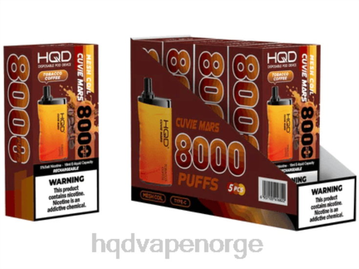 Best HQD Flavors | HQD CUVIE MARS engangs tobakkskaffe 86LXD264