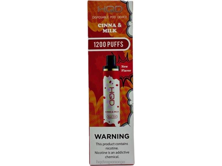 Best HQD Flavors | HQD CUVIE PLUS engangs kanel og melk 86LXD154
