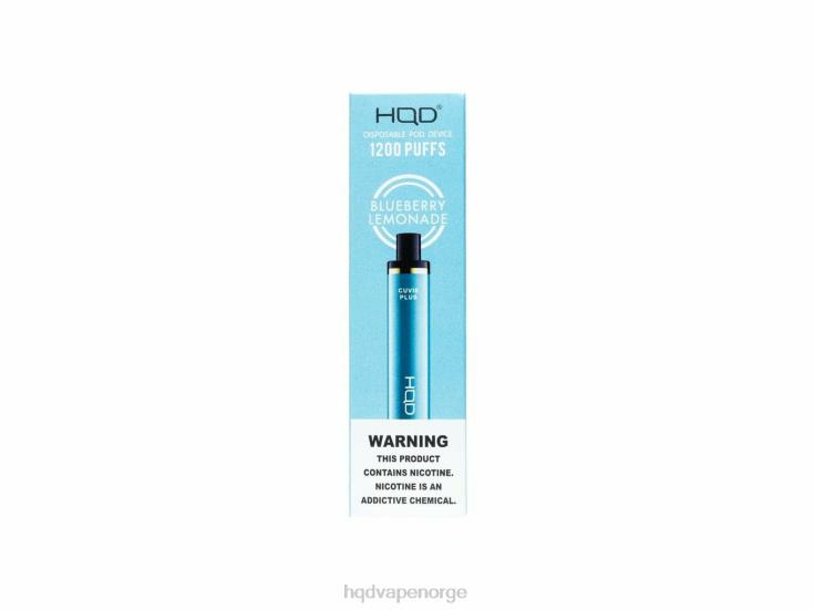 Best HQD Flavors | HQD CUVIE PLUS engangs vape blåbær limonade 86LXD144