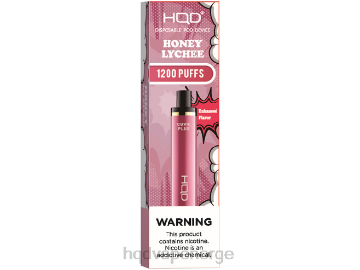 Best HQD Flavors | HQD CUVIE PLUS engangs vape honning litchi 86LXD174