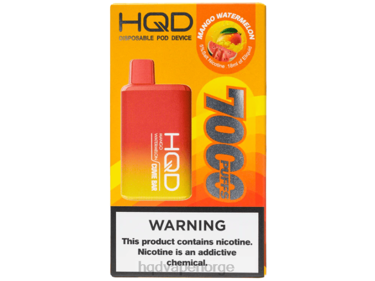 HQD Disposable Vape Review | HQD CUVIE BAR engangs mango vannmelon 86LXD218