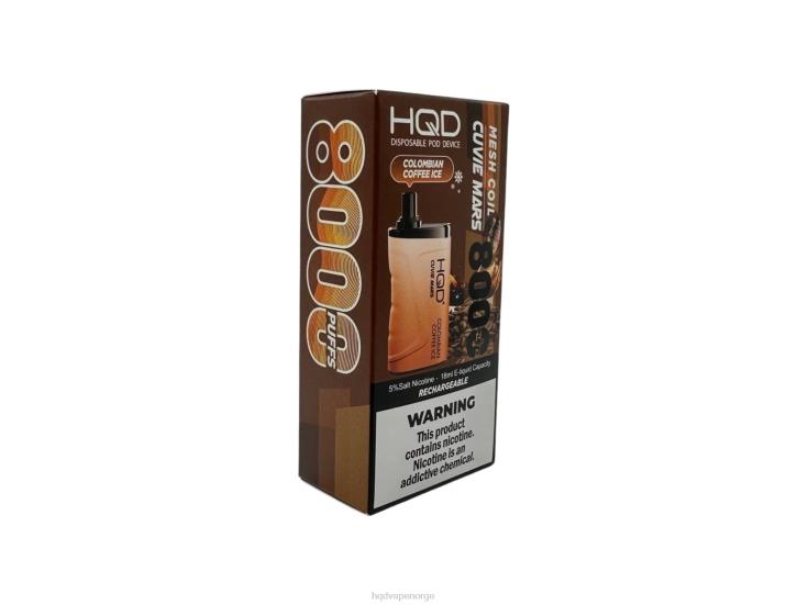 HQD Disposable Vape Review | HQD CUVIE MARS engangs colombiansk kaffeis 86LXD158
