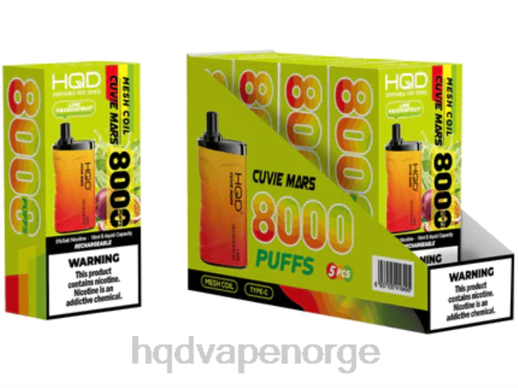 HQD Disposable Vape Review | HQD CUVIE MARS engangs lime pasjonsfrukt 86LXD208