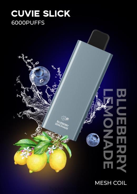 HQD Disposable Vape Review | HQD CUVIE SLICK 6000 drag glatt blåbærlimonade 86LXD38