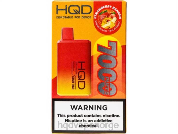 HQD Tech Bergen | HQD CUVIE BAR engangs jordbær banan 86LXD253