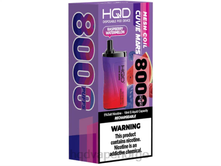 HQD Tech Bergen | HQD CUVIE MARS engangs bringebær vannmelon 86LXD243