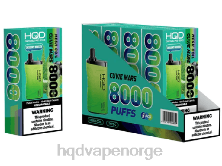 HQD Tech Bergen | HQD CUVIE MARS engangs dessert brezze 86LXD163