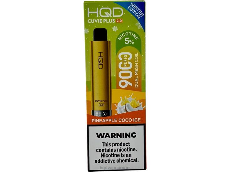 HQD Tech Bergen | HQD CUVIE PLUS 2.0 (vinterutgaven) ananas coco is 86LXD233