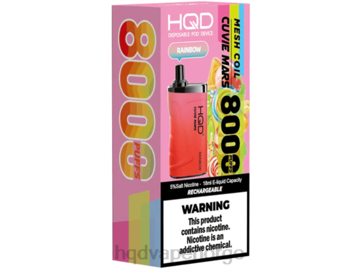 HQD Vape Flavours | HQD CUVIE MARS engangs regnbue 86LXD240