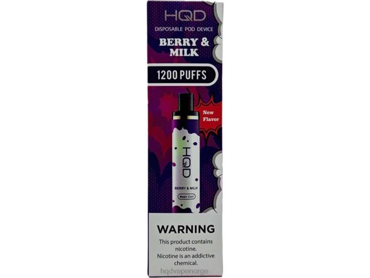 HQD Vape Flavours | HQD CUVIE PLUS engangs bær og melk 86LXD130