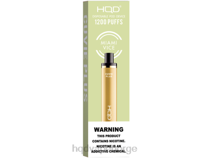 HQD Vape Flavours | HQD CUVIE PLUS engangs vape Miami Vice 86LXD220