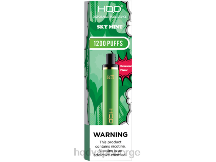 HQD Vape Flavours | HQD CUVIE PLUS engangs vape himmel mynte 86LXD250
