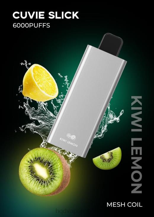 HQD Vape Flavours | HQD CUVIE SLICK 6000 drag glatt kiwi sitron 86LXD30