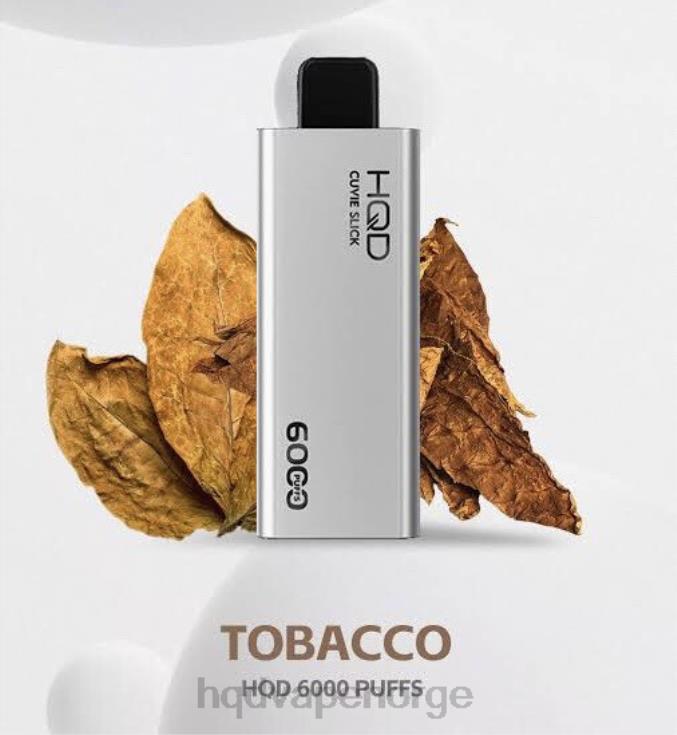 HQD Vape Flavours | HQD CUVIE SLICK 6000 drag glatt tobakk 86LXD40