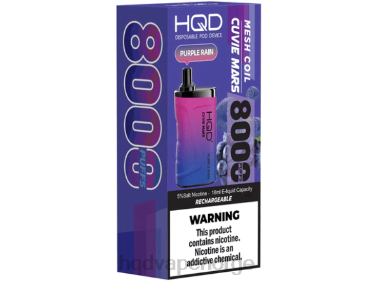 HQD Vape For Sale | HQD CUVIE MARS engangs lilla regn 86LXD239