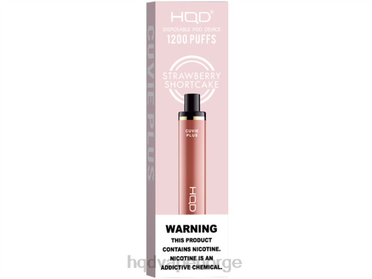 HQD Vape For Sale | HQD CUVIE PLUS engangs vape jordbærsmåkake 86LXD259
