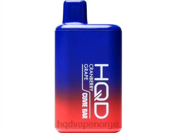 HQD Vape Norge | HQD CUVIE BAR engangs tranebærdrue 86LXD161