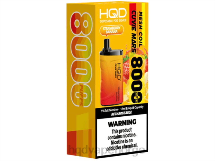 HQD Vape Online Shop | HQD CUVIE MARS engangs jordbær banan 86LXD255