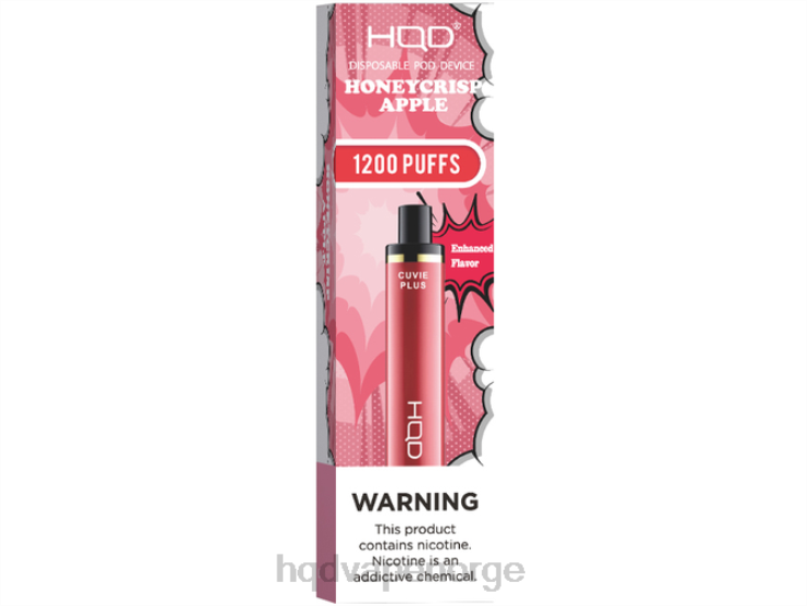 HQD Vape Online Shop | HQD CUVIE PLUS engangs honningsprøtt eple 86LXD175