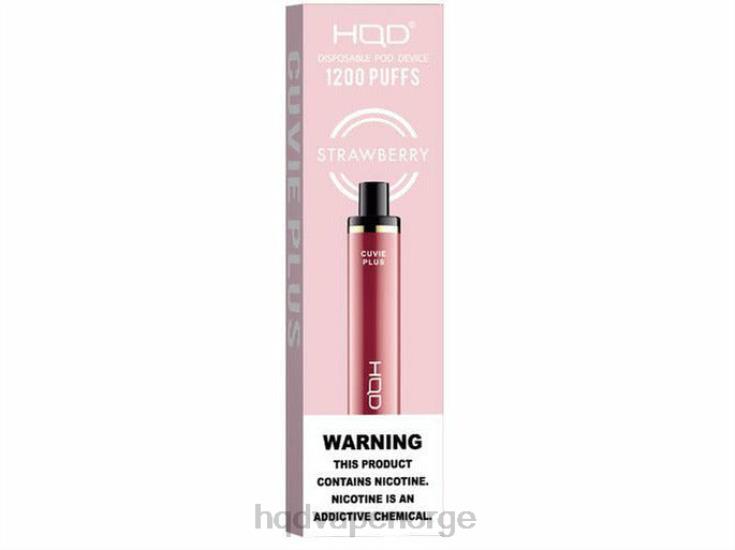 HQD Vape Oslo | HQD CUVIE PLUS engangs vape jordbær 86LXD252