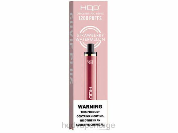 HQD Vape Oslo | HQD CUVIE PLUS engangs vape jordbær vannmelon 86LXD262