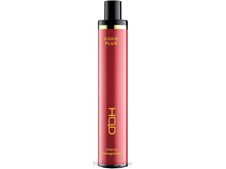 HQD Vape Oslo | HQD CUVIE PLUS engangs vape kirsebær granateple 86LXD152