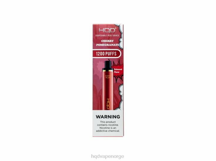 HQD Vape Oslo | HQD CUVIE PLUS engangs vape kirsebær granateple 86LXD152