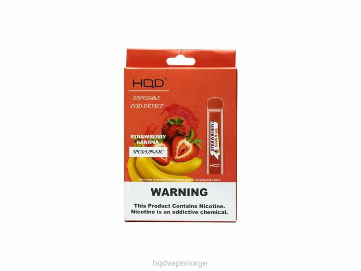 HQD Vape Oslo | HQD CUVIE engangs jordbær banan 86LXD282