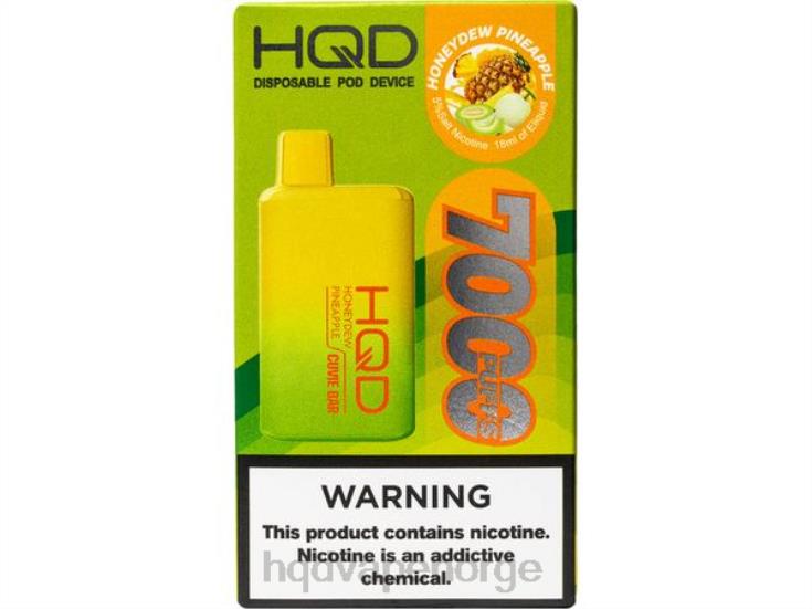 HQD Vape Shop | HQD CUVIE BAR engangs honningdugg ananas 86LXD176