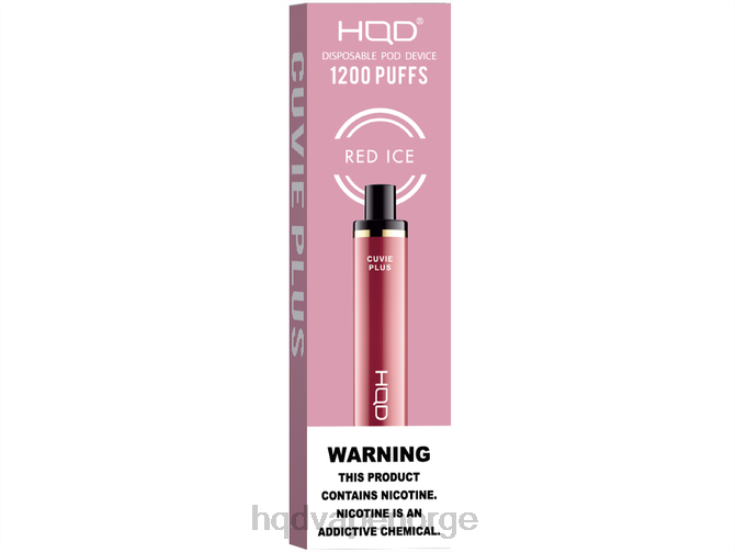 HQD Vape Shop | HQD CUVIE PLUS engangs rød is 86LXD246