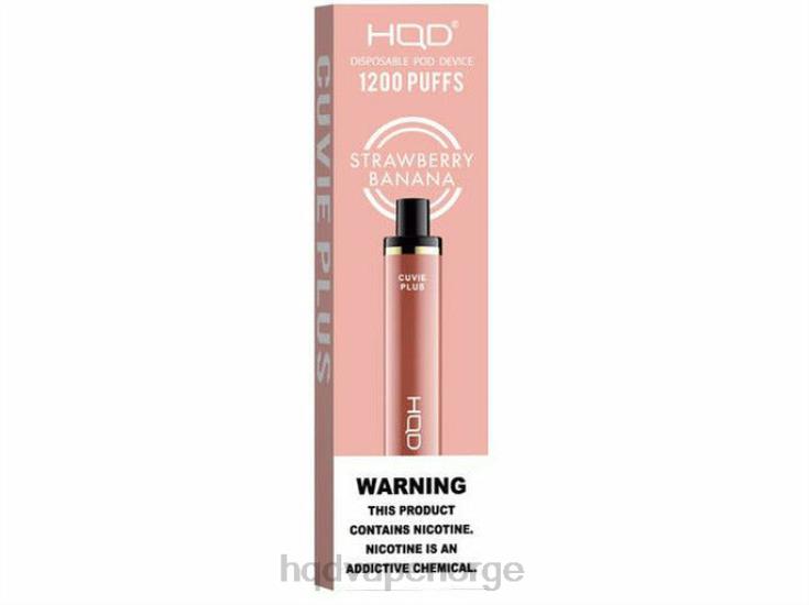 HQD Vape Shop | HQD CUVIE PLUS engangs vape jordbær banan 86LXD256