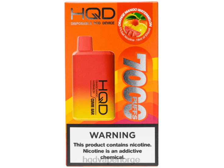 HQD Vape Store | HQD CUVIE BAR engangs oransje mango vannmelon 86LXD227