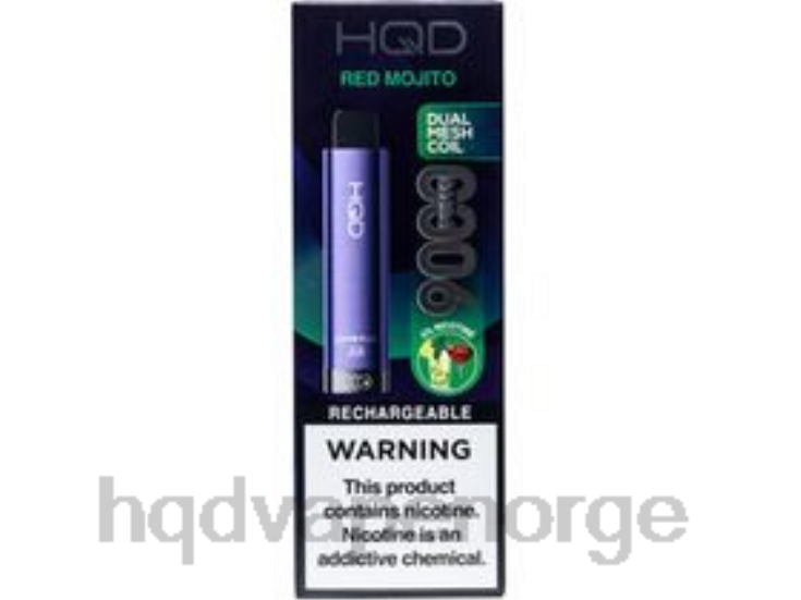 HQD Vape Store | HQD CUVIE PLUS 2.0 engangs rød mojito 86LXD247