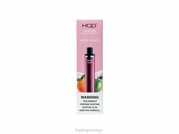HQD Vape Store | HQD CUVIE PLUS engangs vape eple fersken 86LXD127