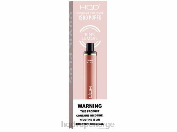 HQD Vape Store | HQD CUVIE PLUS engangs vape rosa sitron 86LXD237