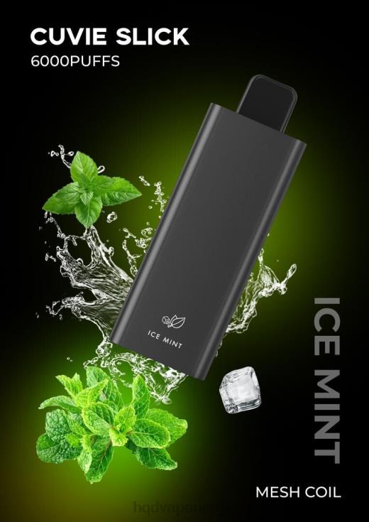 HQD Vape Store | HQD CUVIE SLICK 6000 drag glatt ismynte 86LXD27