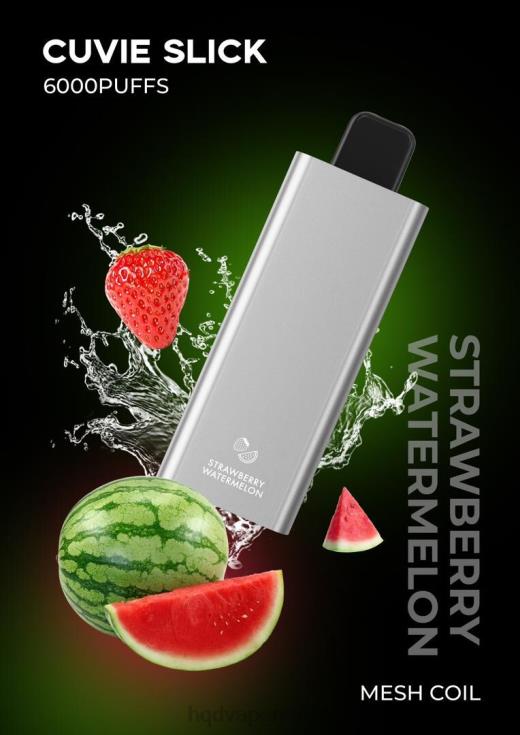 HQD Vape Store | HQD CUVIE SLICK 6000 drag glatt jordbærvannmelon 86LXD37