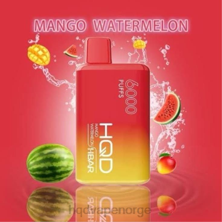 HQD Vape Online Shop | HQD HBAR 6000 drag mango vannmelon 86LXD55