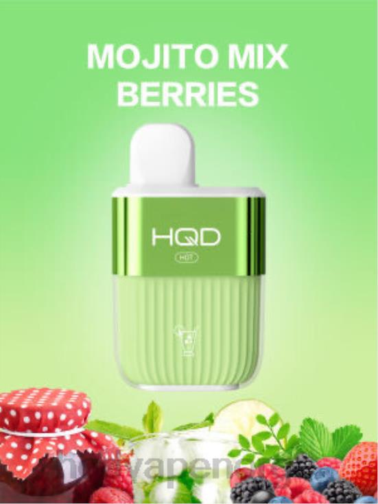 HQD Vape Norge | HQD HOT 5000 drag mojito mix bær 86LXD61