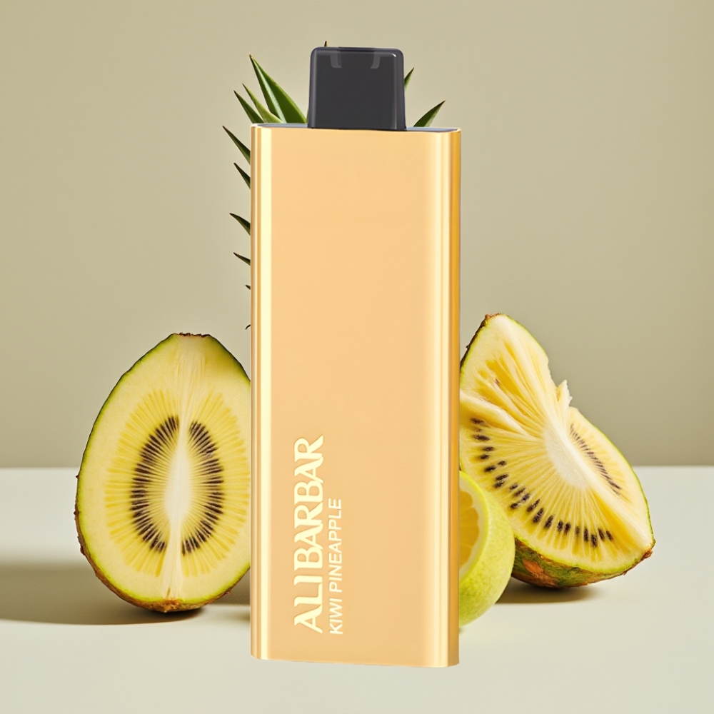 Alibarbar Pandora 7000 Puffs Engangs E-vape Kiwi Ananas – 17 ml, 1.0 Ω, 70 g