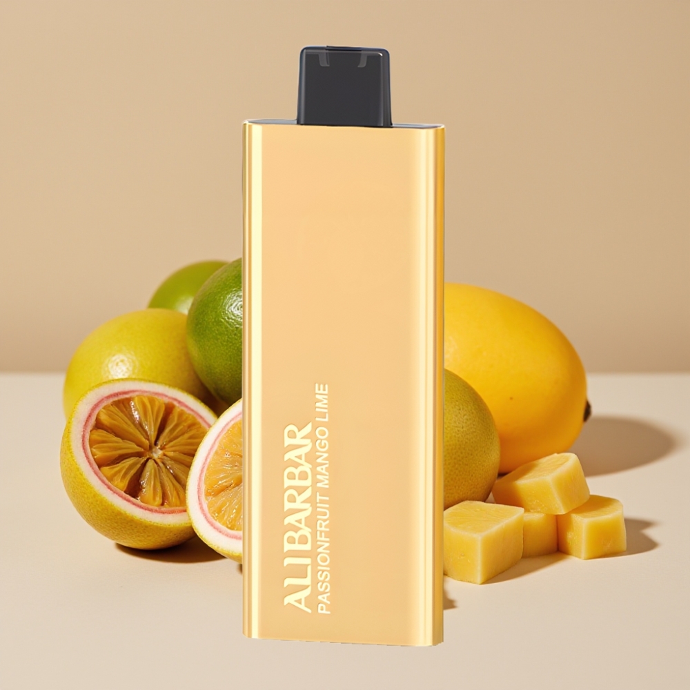 Alibarbar Pandora 7000 Puffs Engangs Vape Pasjonsfrukt Mango Lime – 17 ml, 70 g, 1.0 Ω