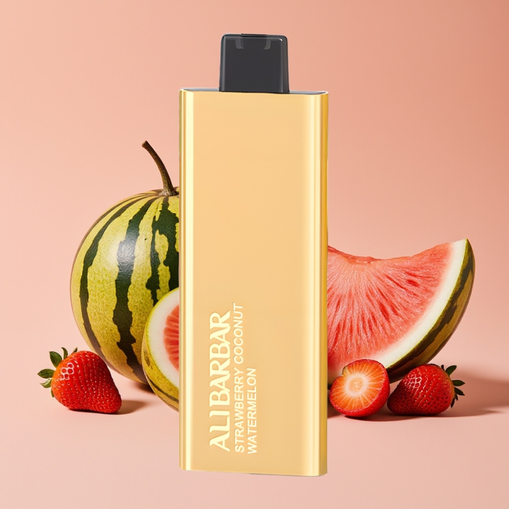 Alibarbar Pandora 7000 Puffs Engangsdamp Jordbær Kokosmelon 17 ml 1.0 Ω