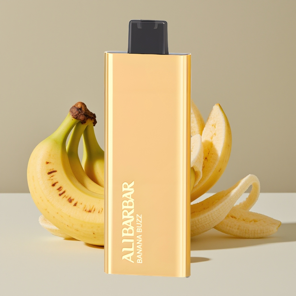 Alibarbar Pandora 7000 Puffs Engangsvape Banan Buzz – 17 ml, 70 g, 1.0 Ω