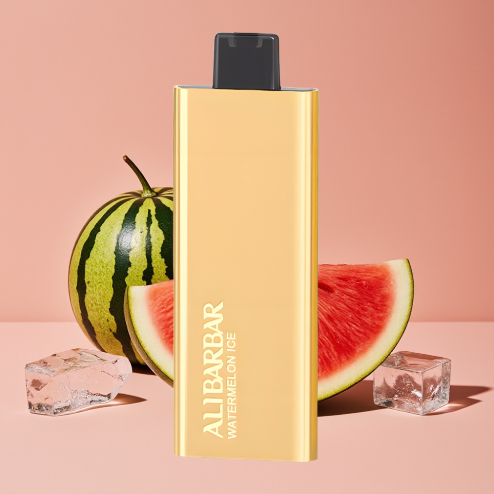 Alibarbar Pandora 7000 Puffs Engangsvape Vannmelon Is 17 ml 1.0 Ω