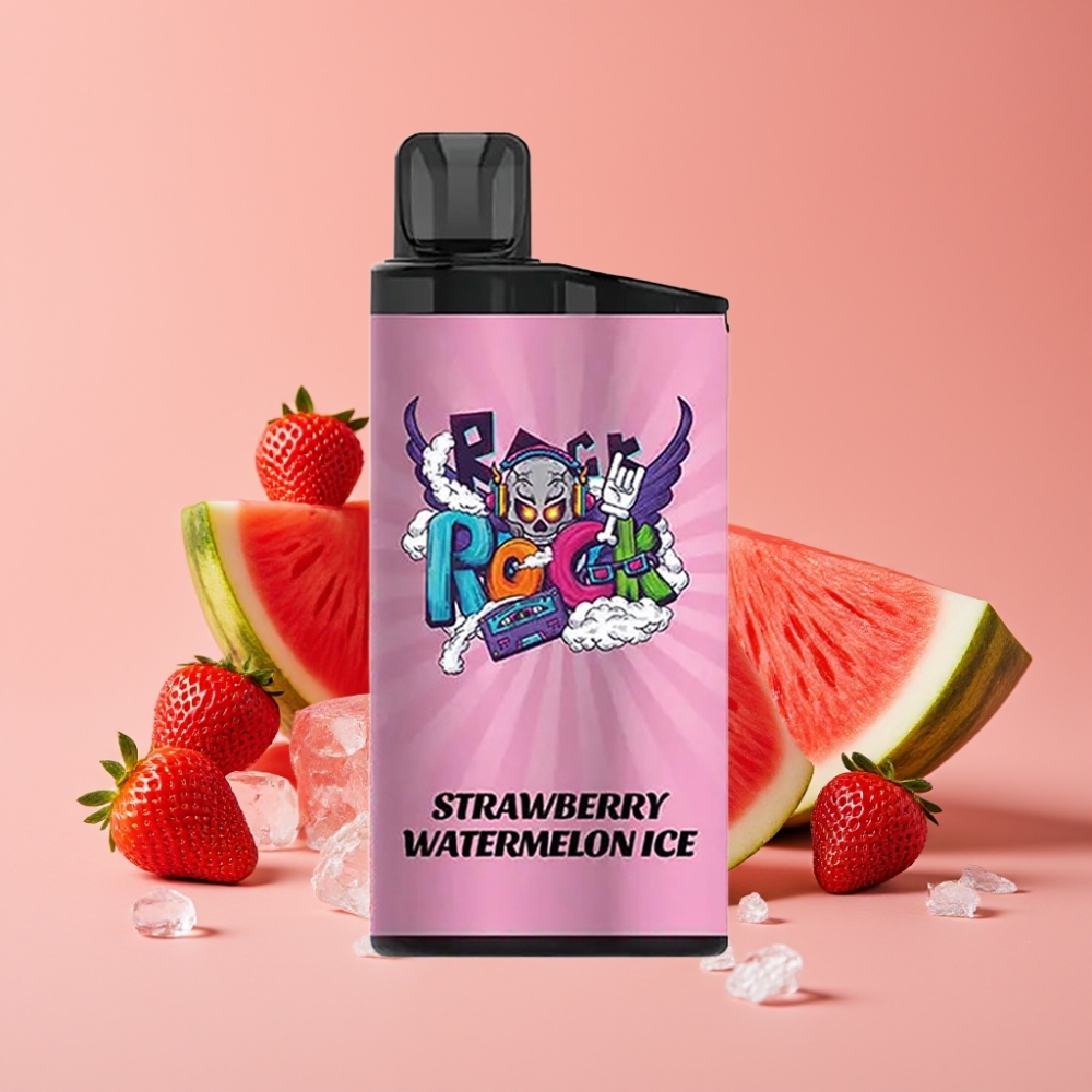 IGET Bar 3500 Puffs Engangs Vape Jordbær Vannmelon Is – 1400 mAh, 1.2 Ohm Mesh Coil