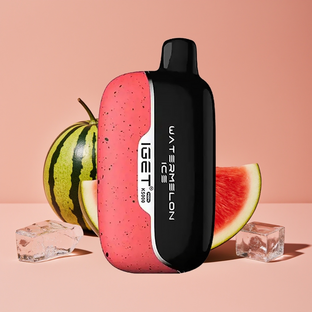 IGET Moon K5000 Puffs Engangs Vannmelon Is PC Mesh Coil 1.35 Ohm