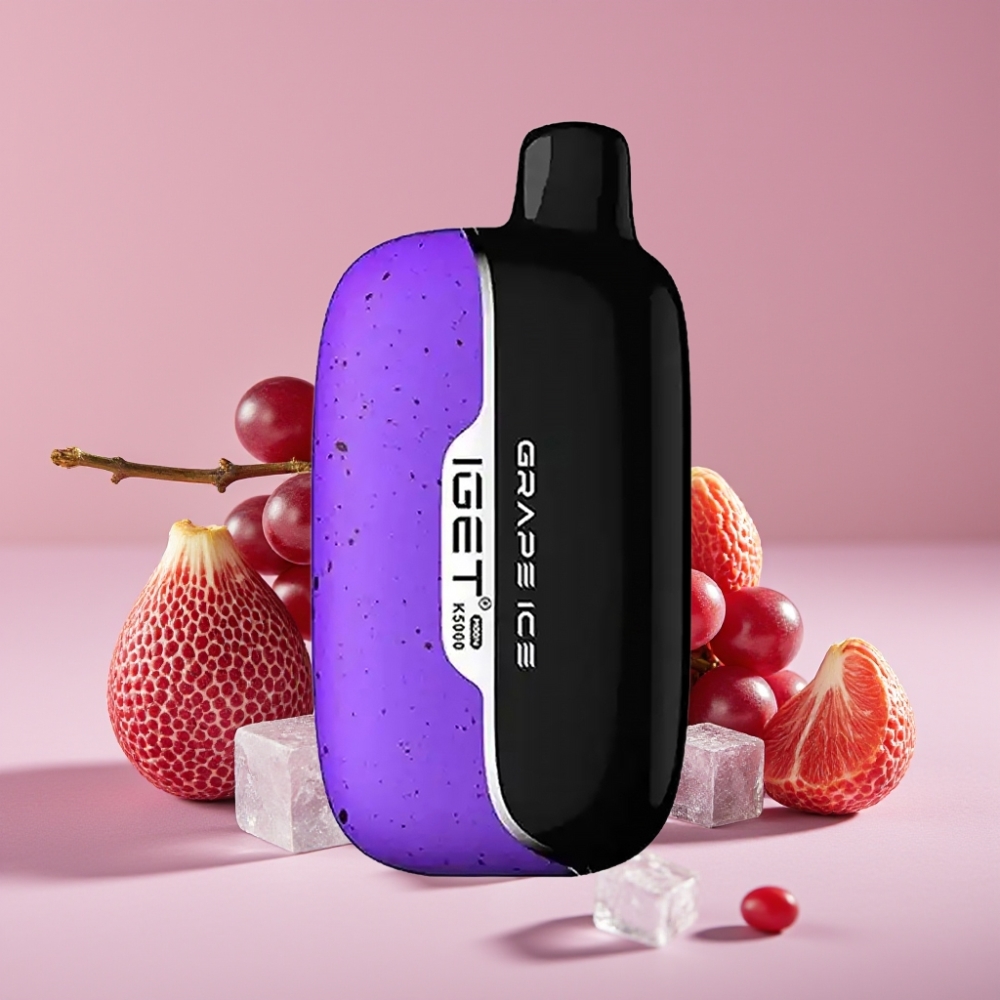 IGET Moon K5000 Puffs Engangsvaper Drueis med PC-materiale og Mesh Coil 1.35 Ohm