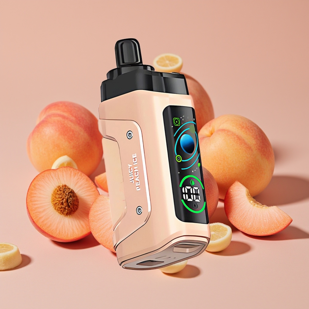 Razz Bar 45000 Puffs Engangsvape Juicy Peach Is Mesh Coil Justerbar Luftstrøm Type-C