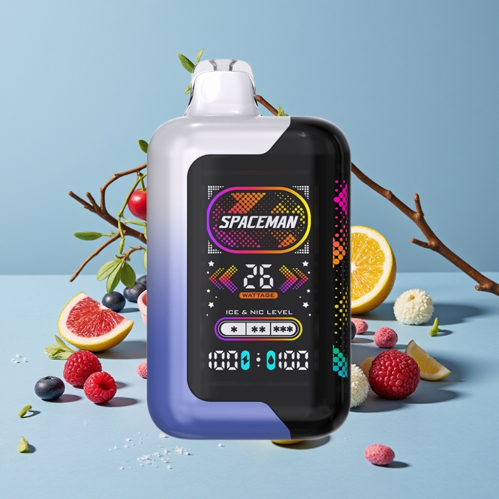 SMOK Spaceman SP40000 Zero Nikotin Engangsdamp Blå Bringebær Is