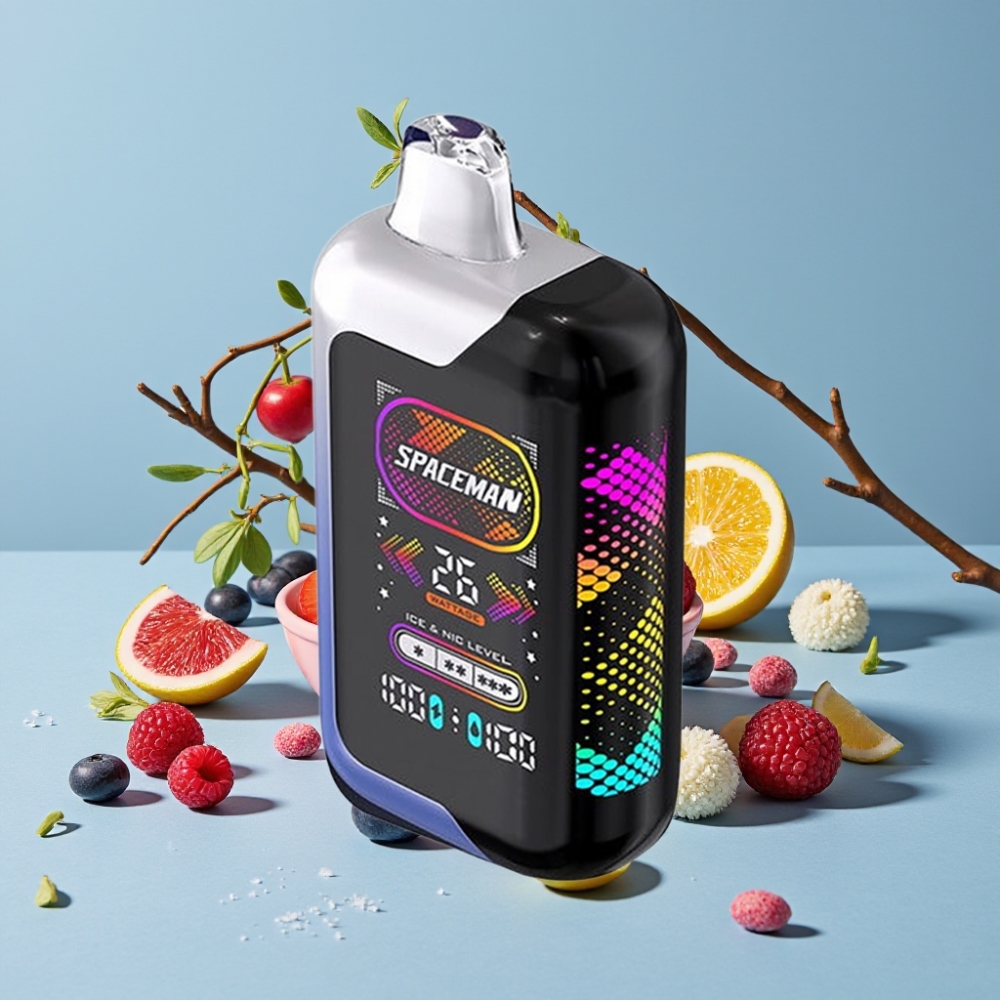SMOK Spaceman SP40000 Zero Nikotin Engangsdamp Blå Bringebær Is